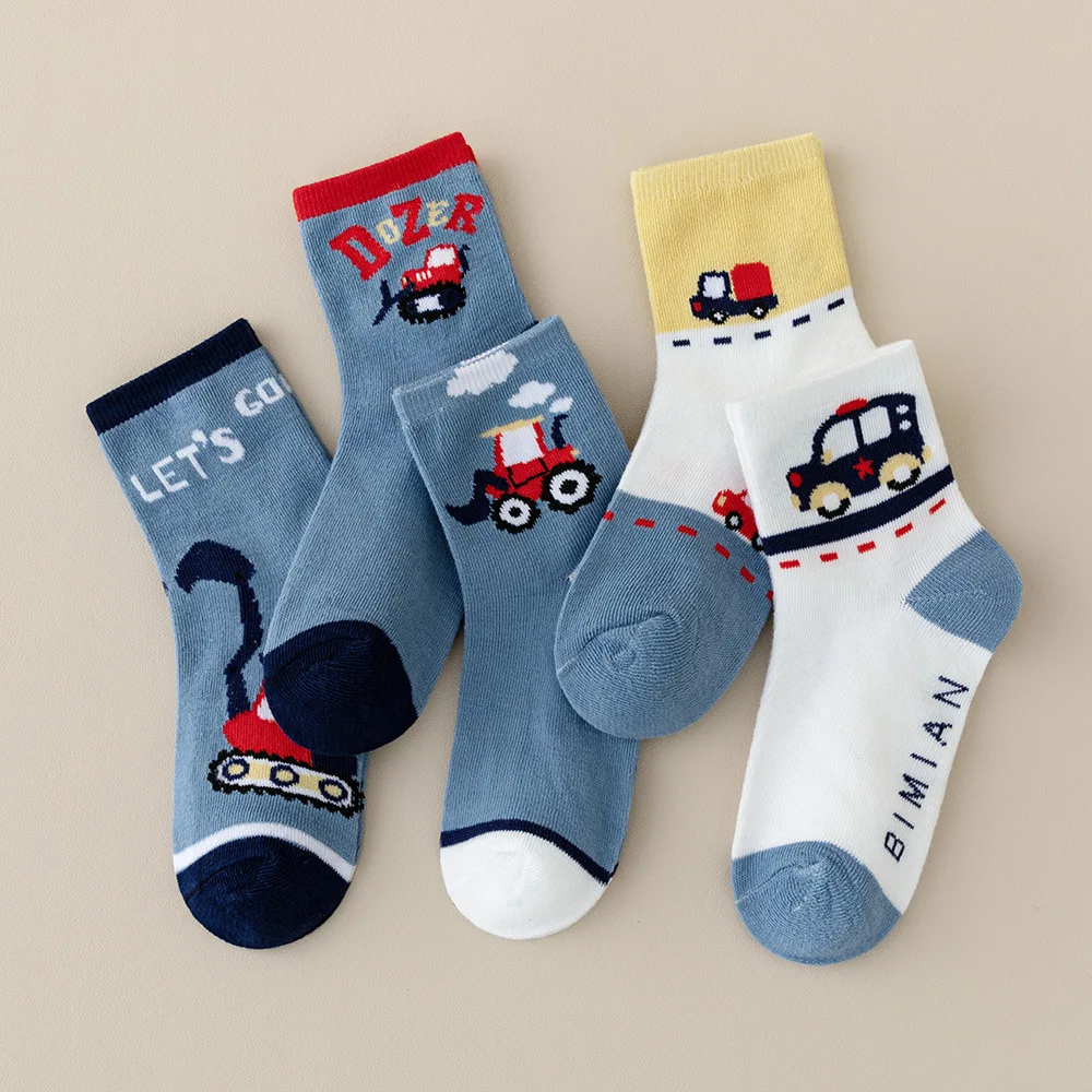 

5 PCS New model Lot Autumn Winter Cotton Socks Boy Girl Fashion Sport'S Soft Socks Cute Breathable Socks