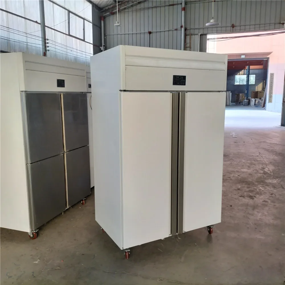 exquisite craftsmanship Commercial Outdoor Kitchen 1000L Deep Chest Freezer with 4 Doors for Hotels & Restaurants