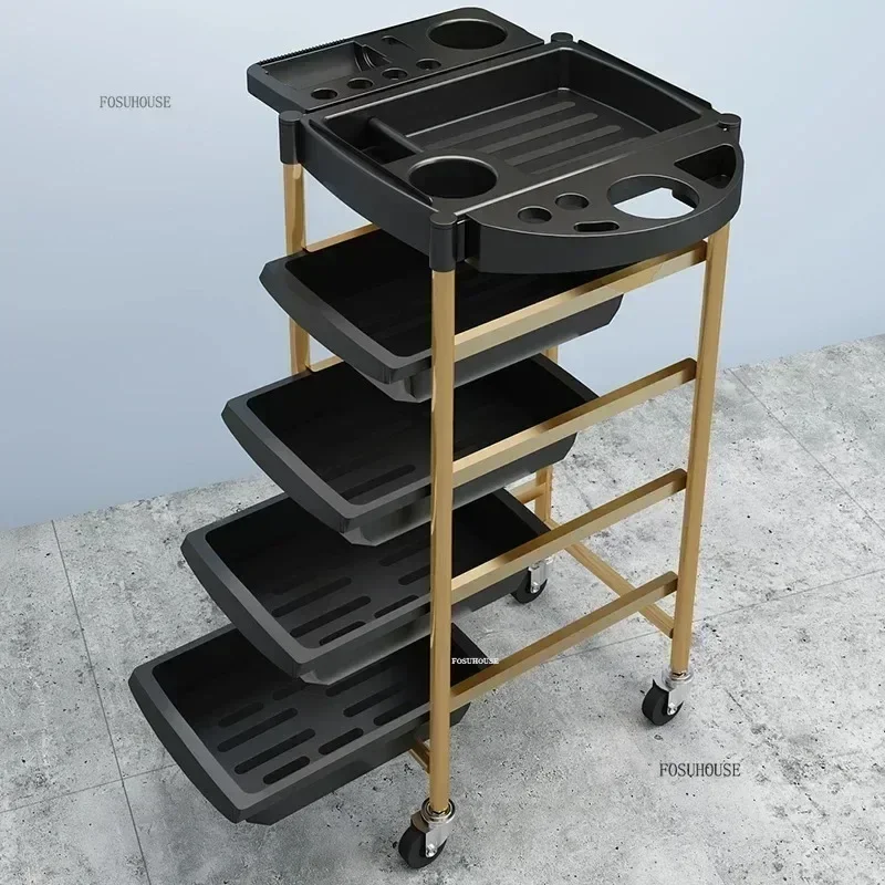 

Nordic Hairdresser Salon Trolley Rolling Cosmetic Barber Spa Tattoo Salon Trolley Hair Beauty Salon Commercial Furniture g y