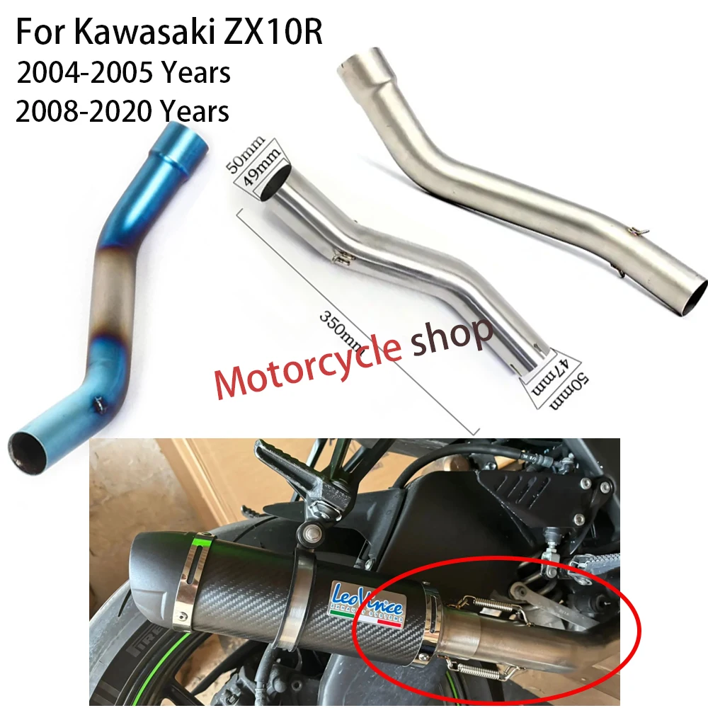 

For Kawasaki ZX10R ZX-10R 2008-2020 Years 2004-2005 Years Motorcycle Racing Exhaust Pipe Modified Motorcycle Exhaust Muffler