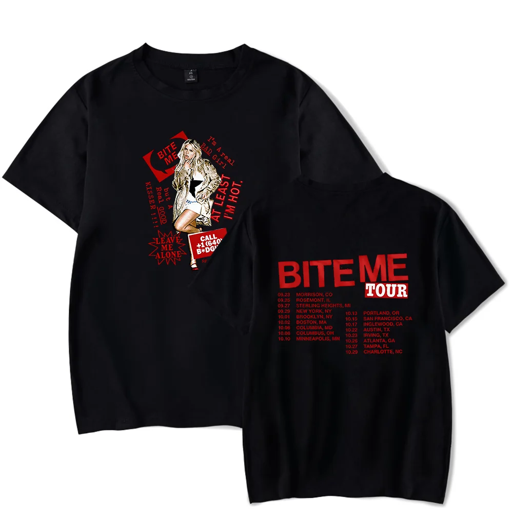 Reneé Rapp Merch Tshirt 2026 BITE ME tour Merch Cool Print Tops for Men and Women Streetwear