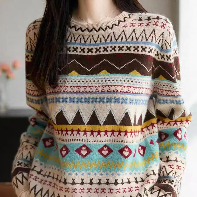 الملابس النسائية موضة كل مباراة رشاقته متماسكة البلوفرات الخريف الشتاء خمر منتظم صالح س الرقبة طويلة الأكمام البلوزات سيدة #4