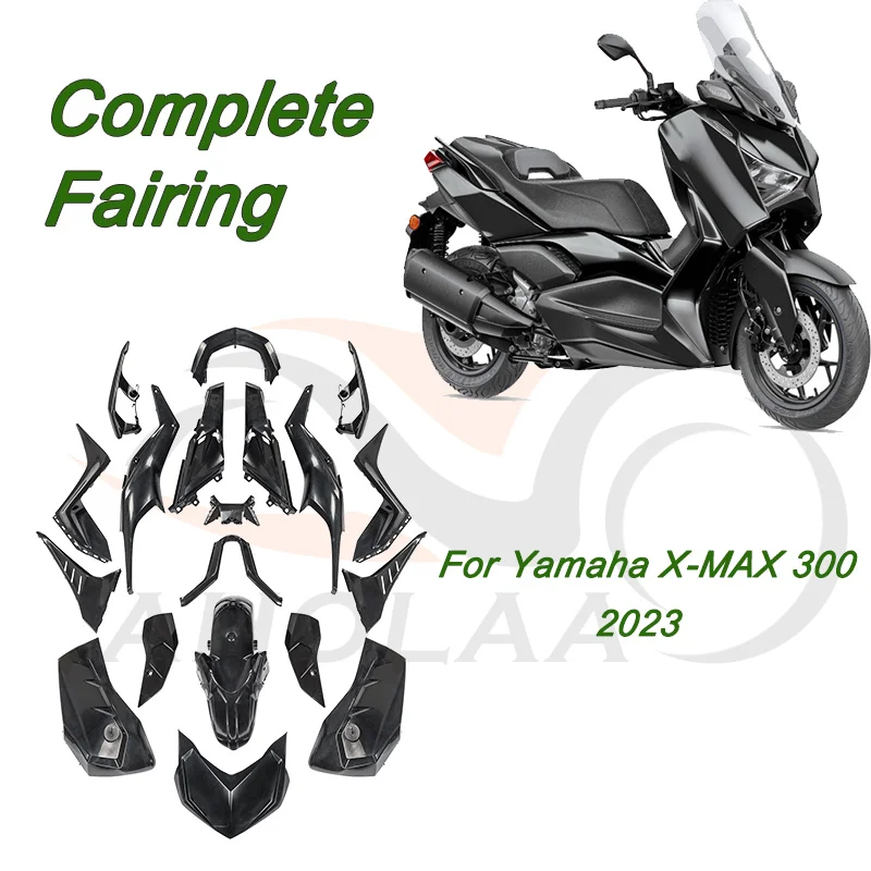 

For Yamaha X-MAX 300 2023 Black Full Complete Set Fairing Motorcycle Shells Panel Kits Body Covers Motorbike Accessories Parts