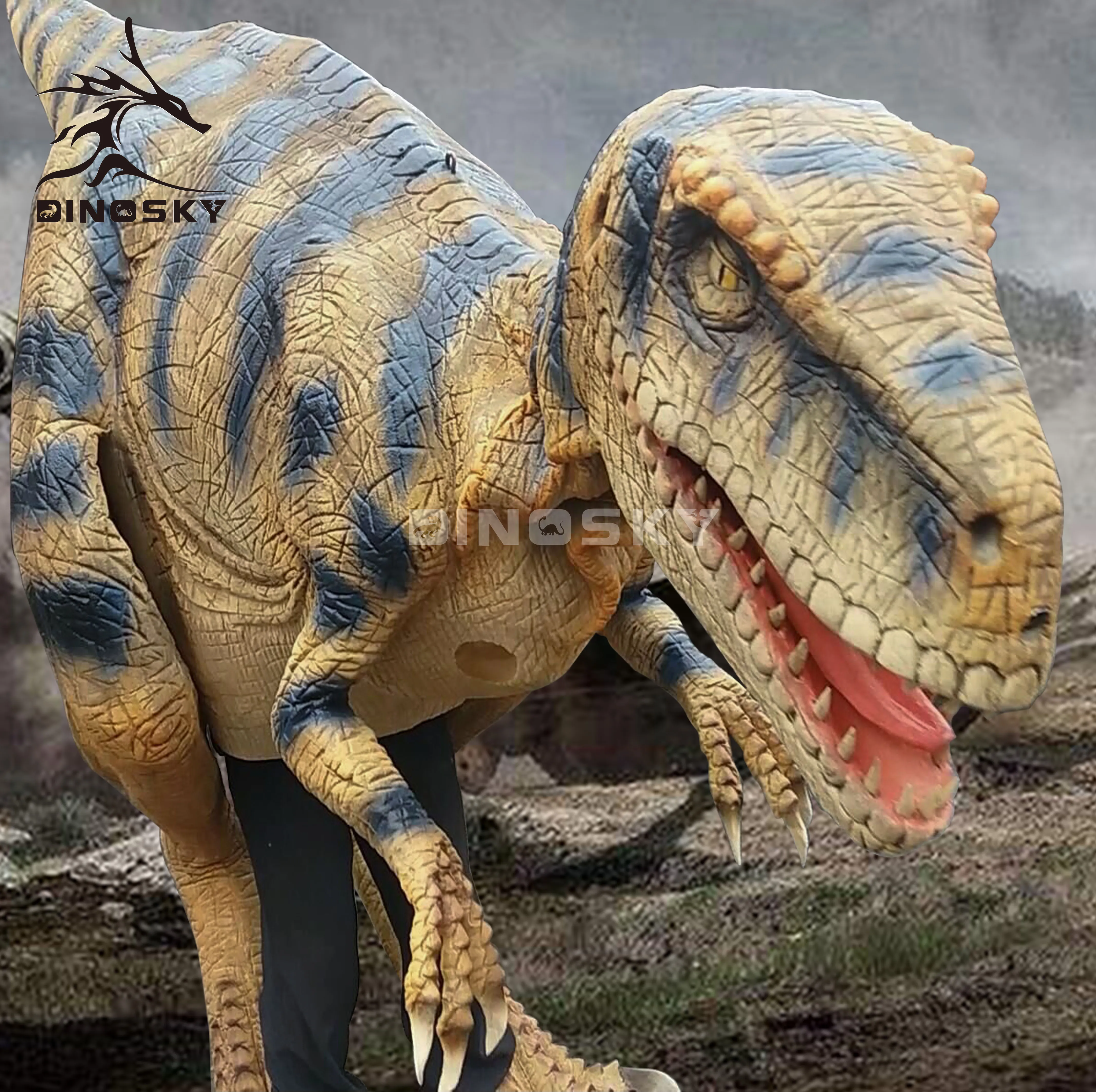 ATV&UTVProfessional Amusement Park Equipment Realistic Dinosaur Costume for Sale Adult Walking Dinosaur DINOSKY