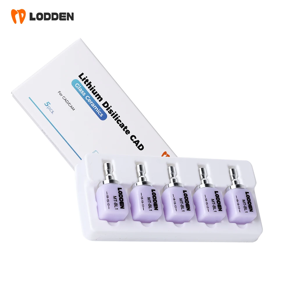 Lodden c14 lithium disilicate dental lab glas keramik blöcke 5 stücke ht/lt/mt für cad cam sirona cerec furnier zahnmedizin materialien