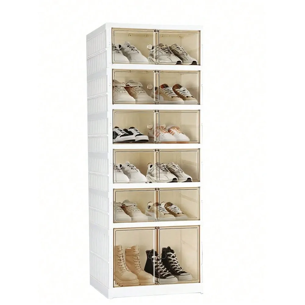 

Компактный складной органайзер для обуви, прозрачные пластиковые контейнеры, высококачественный многофункциональный набор