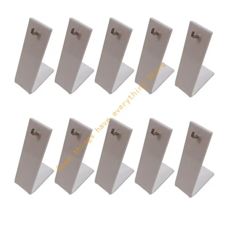 

55KF 10pcs White Acrylic Earring Organizers Stand Stylish and Sturdy for Home Or Store Jewelry Accessories Display Racks