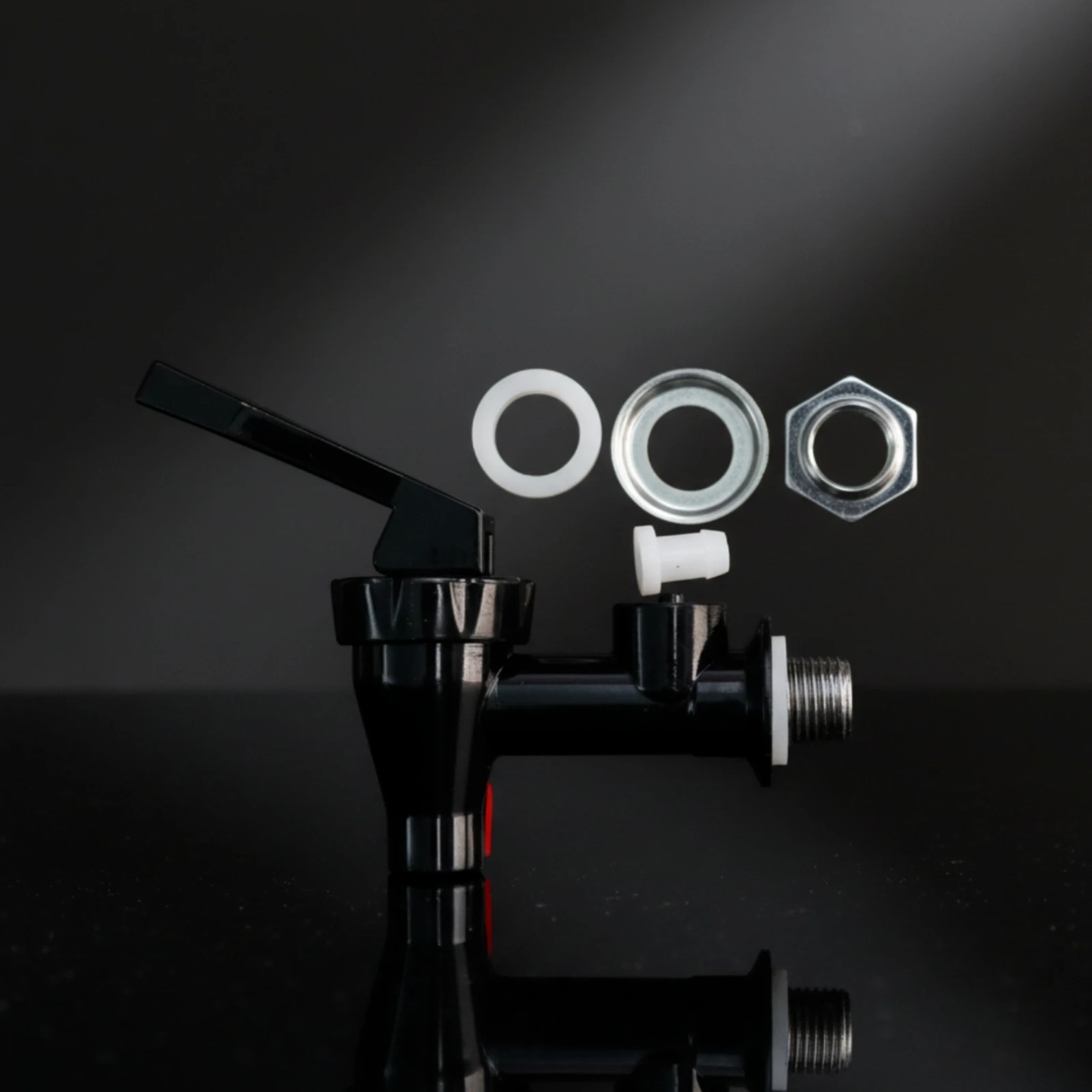 Container Faucet Threaded Faucet with Lever Handle Spigot Lever Leak-Proof Hardware Replacement for Cafes, Beverage Buckets