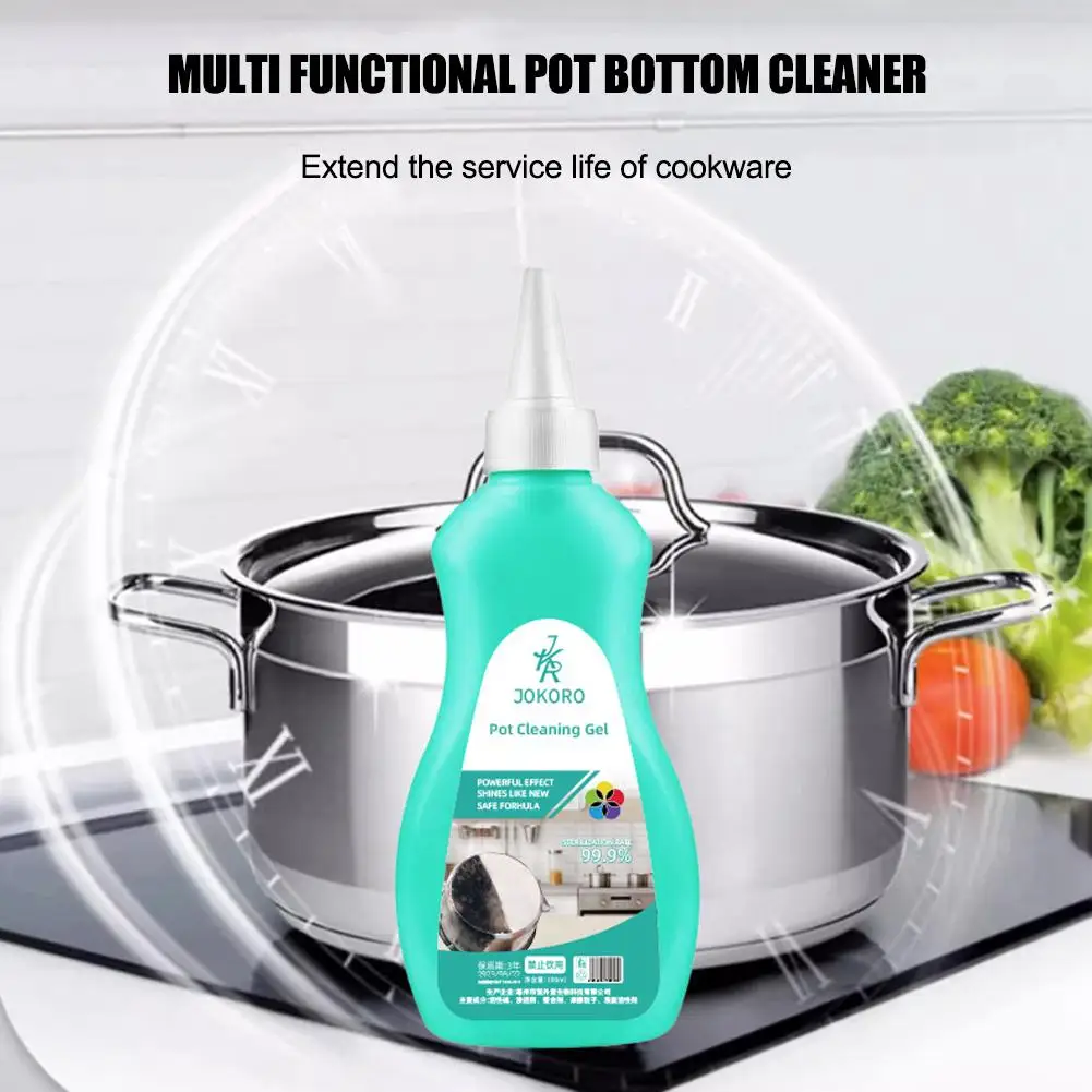 New High-end 100ML Pot Bottom Cleaning Agent Multifunctional Wash Gel Surface Bottom Pot Oil Cleaner Bright Stain Gel Clean H4D6