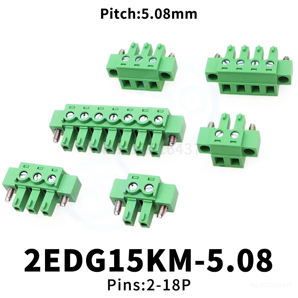 (5 Stück) KF 2EDG15KM 5,08 mm Steckklemmenblock-Steckverbinder 15EDGKM 5,08 Zweigeteilte Steckerklemmen 2~24-polig 2EDG15KM 5,08 – Detail 1