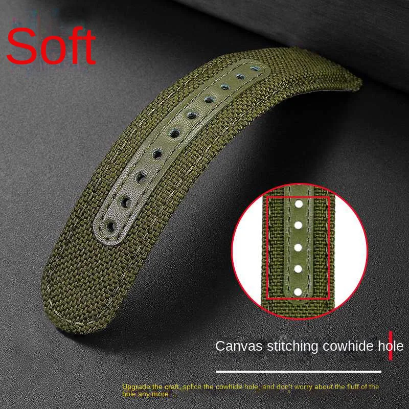 21mm 22mm Nylon Watchband For certina Kinetic Energy Series Seiko PROSPEX Outdoor Sports Waterproof Male Series Canvas Bracelet