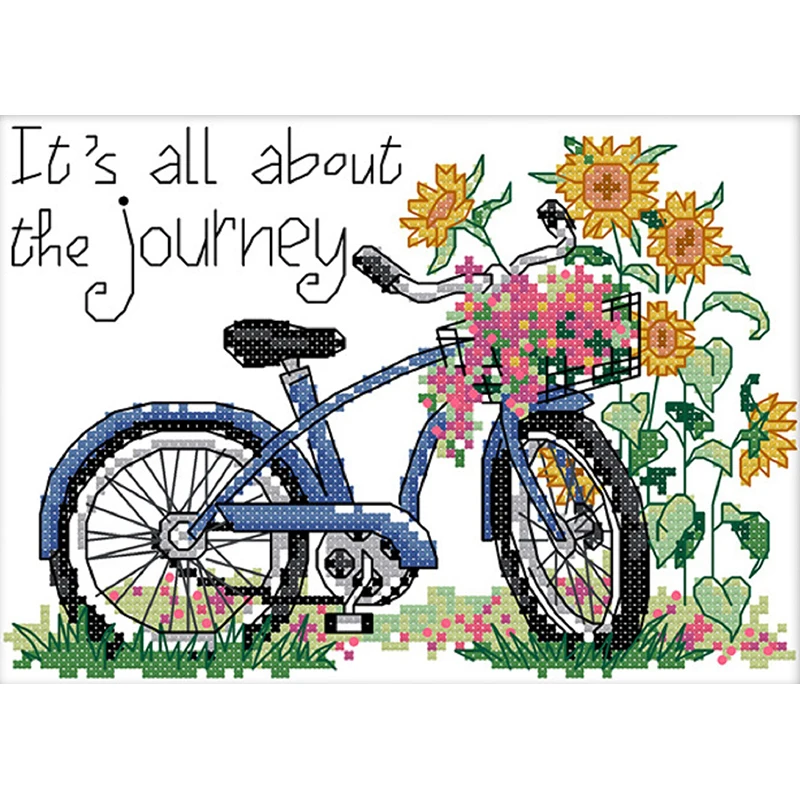 

2025 новый стиль «Назад из путешествия», набор для вышивки крестом, мультфильм, 11 карат, принт, холст, стежки, вышивка, сделай сам, рукоделие ручной работы