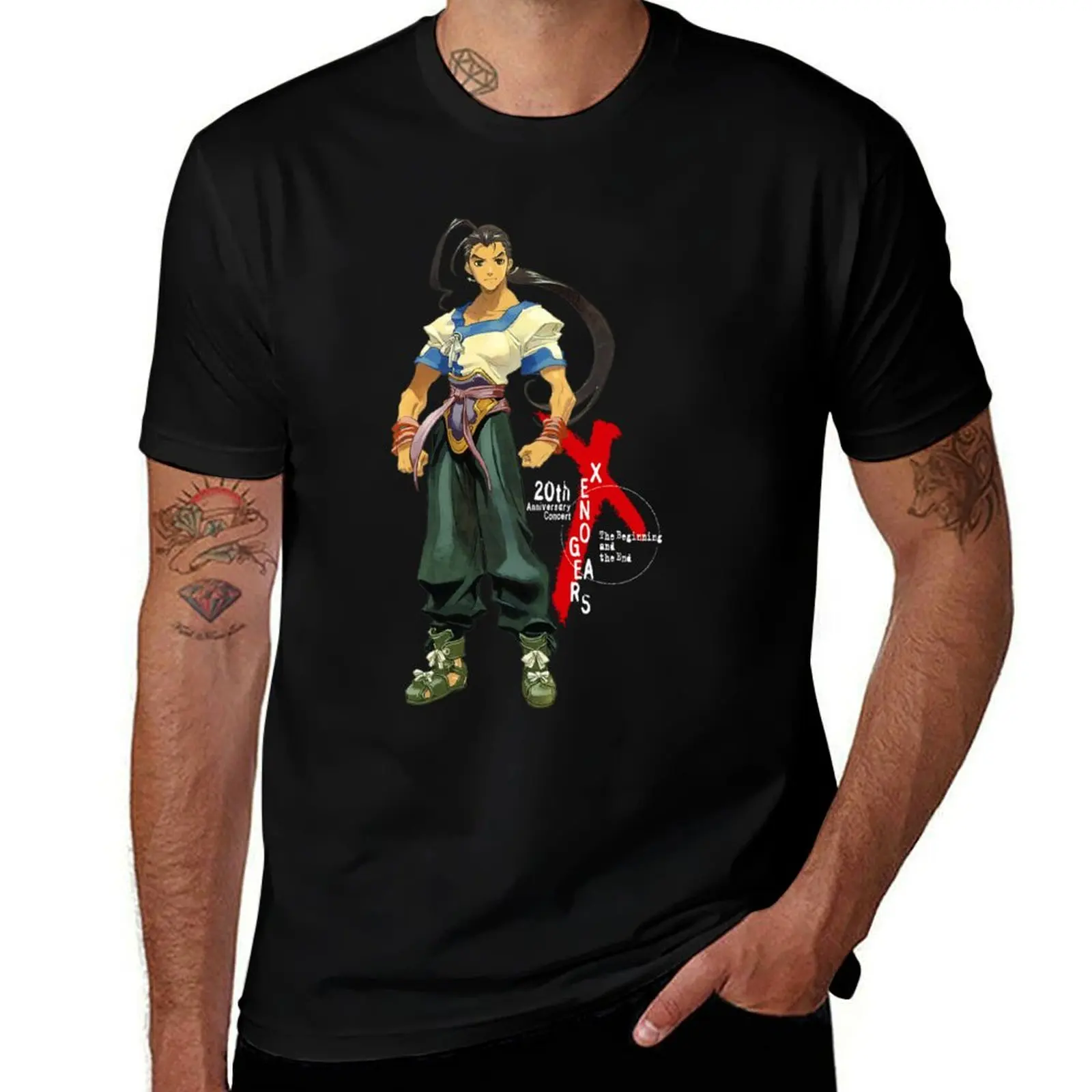 Xenogears T-Shirt Big Size Crew Neck T-Shirt