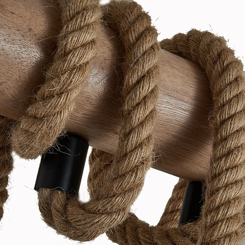 Lampu bar restoran, lampu toko pakaian hotel, halaman checkout, kafe internet, lampu gantung retro dari tali rami