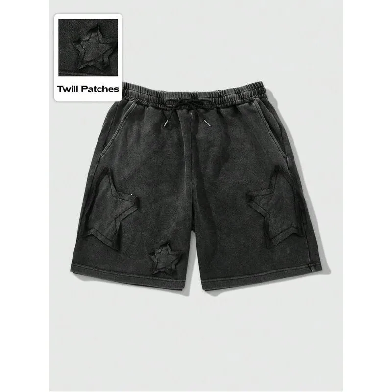 

Star Washed Denim Shorts Men's Cross-Border Water Washed Jeans Shorts Other Material 100% Spring 2026 Collection