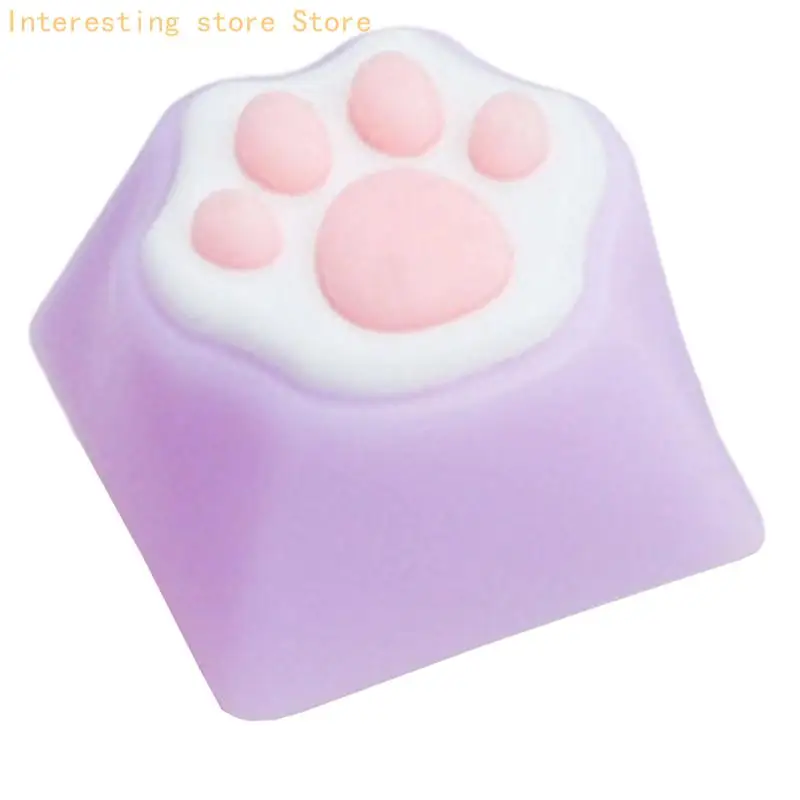 Personality Customizeds ABS Silikon CatPaw Pad Tastaturen Tastenkappe für Schalter 55KC – Detail 5