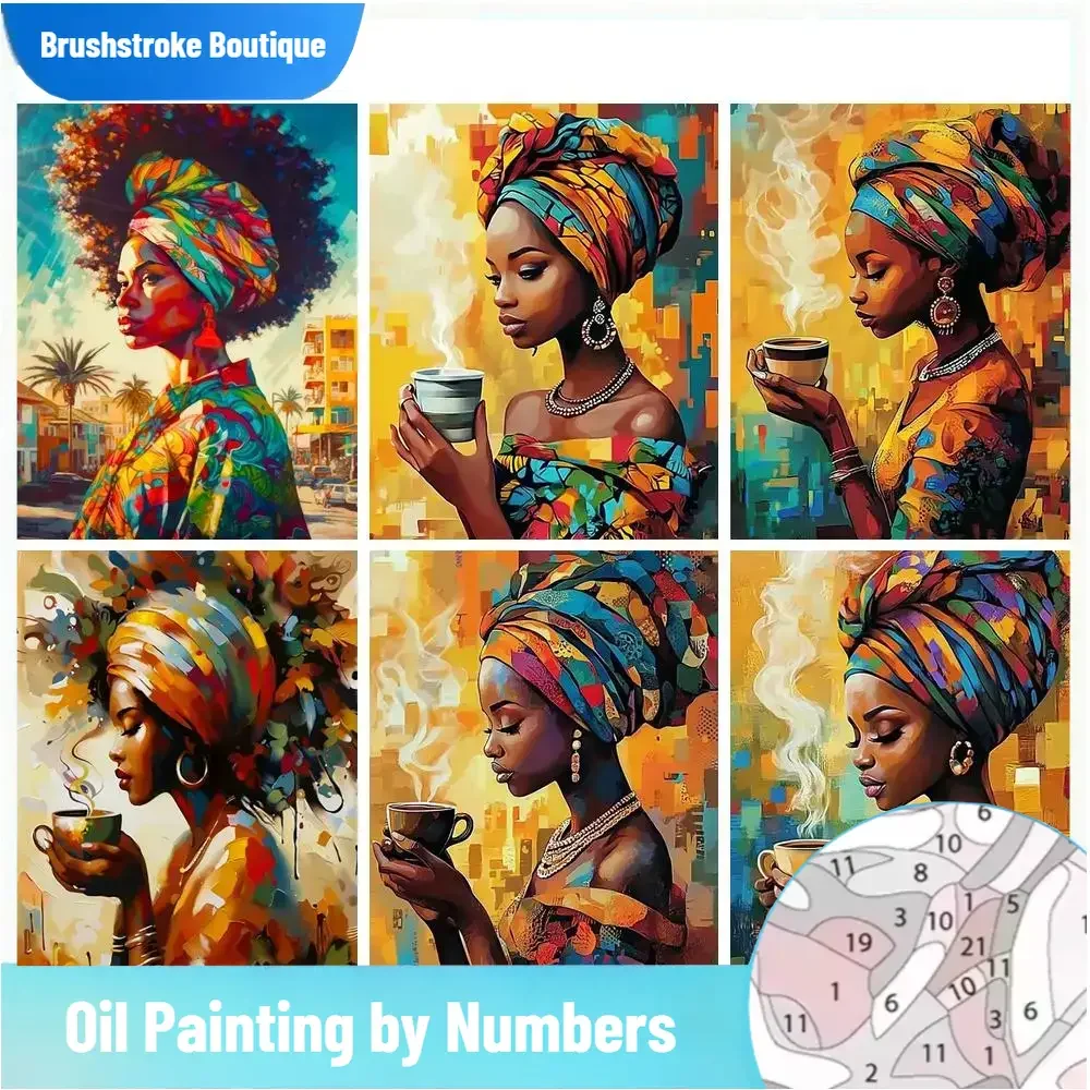 

Безрамная картина кистью по номерам, женские наборы, домашний декор, живопись по номерам, рисунок фигуры на холсте, ручная роспись, искусство, сделай сам, G