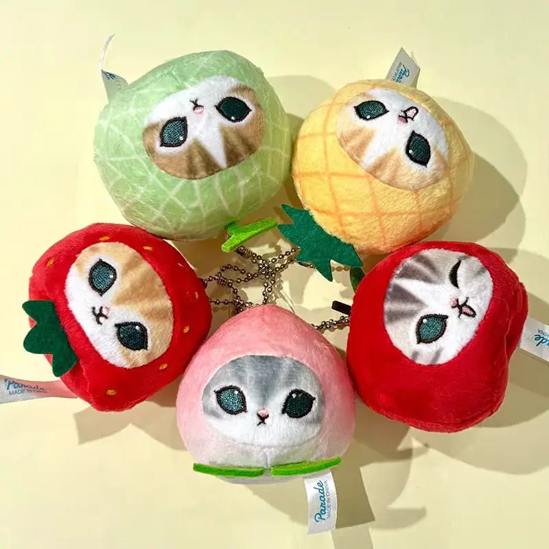 

Genuine Action Figure Cat Fortune Sandy Fruit Shaped Big Head Pendant Gacha Fruit Cat