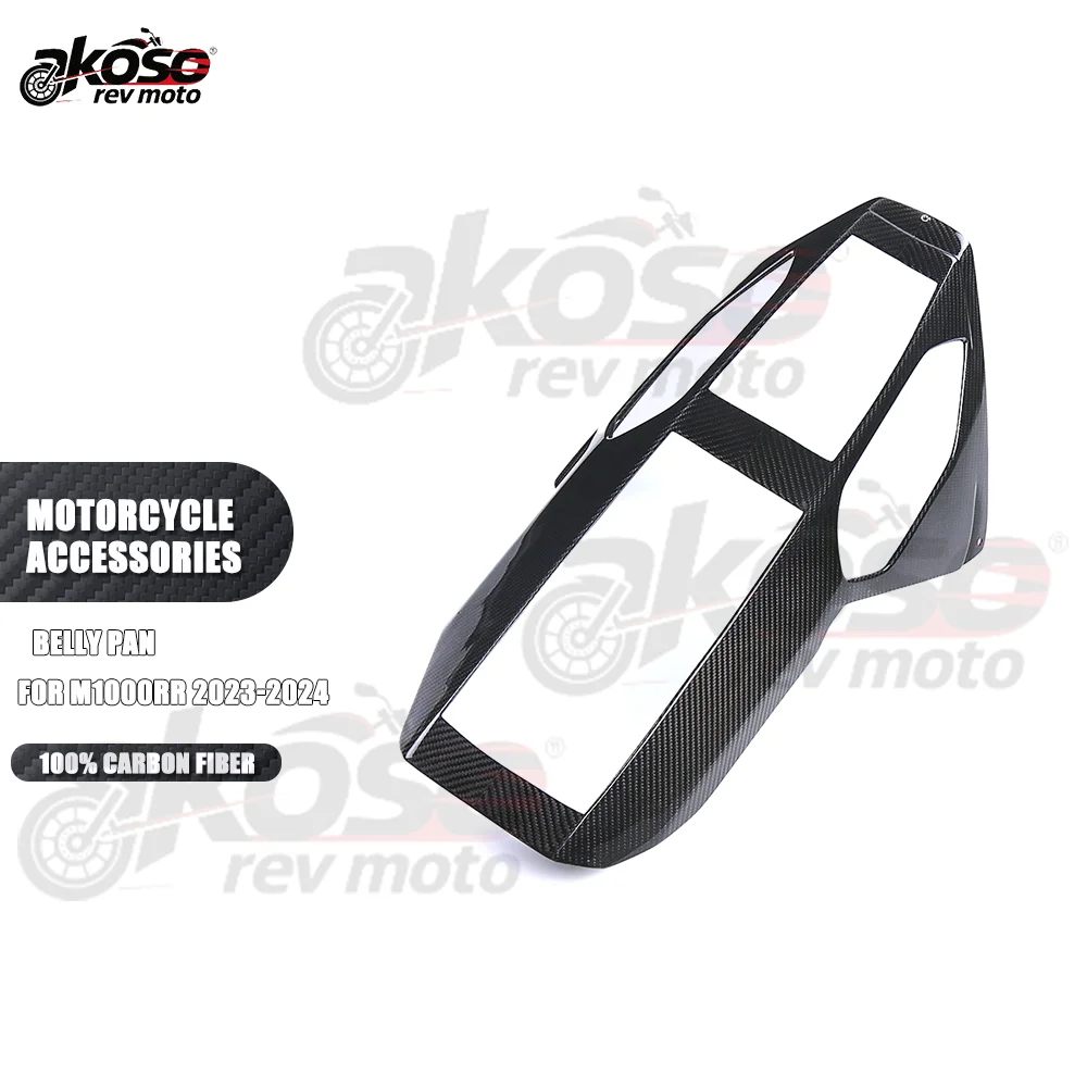 

Pure Carbon Fiber Belly Pan Extended Lower Spoiler Motorcycle Racing Fairing Kits For BMW M1000RR 2023 2024 Accessories Moto