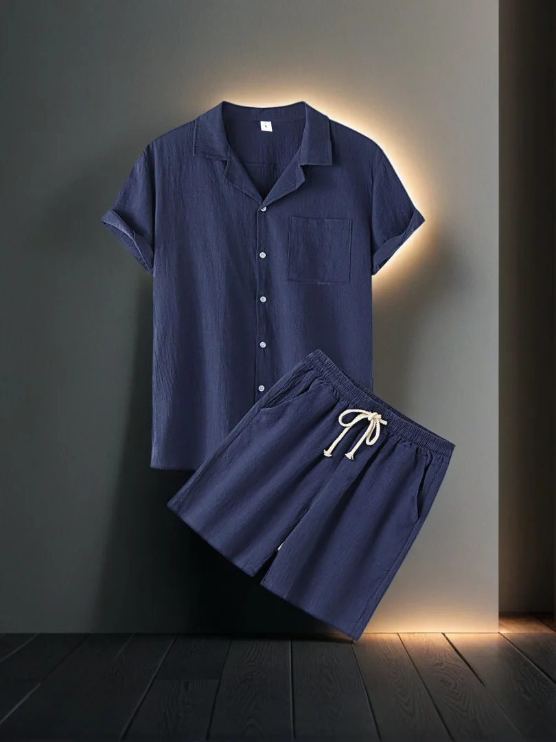 

Свободный комплект Hawaii irt And orts Молодежный повседневный спортивный костюм Long Sve Top ort Pants Комплект из двух предметов Летняя коллекция