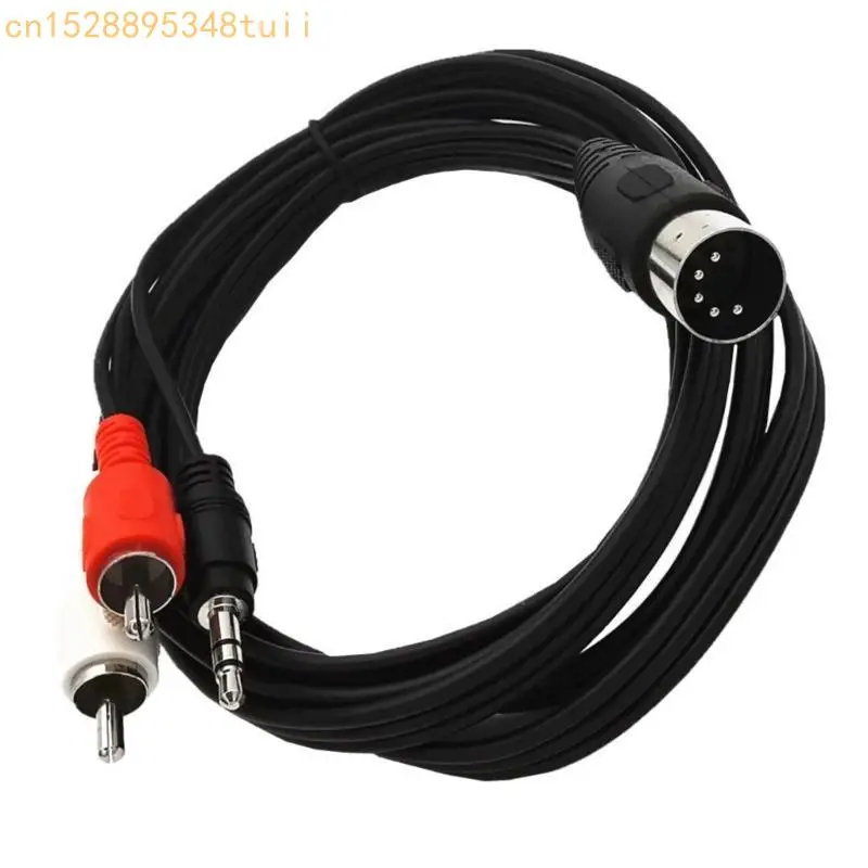 Qualité Y4QF professionnel 5p à DC3.5 mm / 2RCA Câble audios pour les systèmes audios automobiles