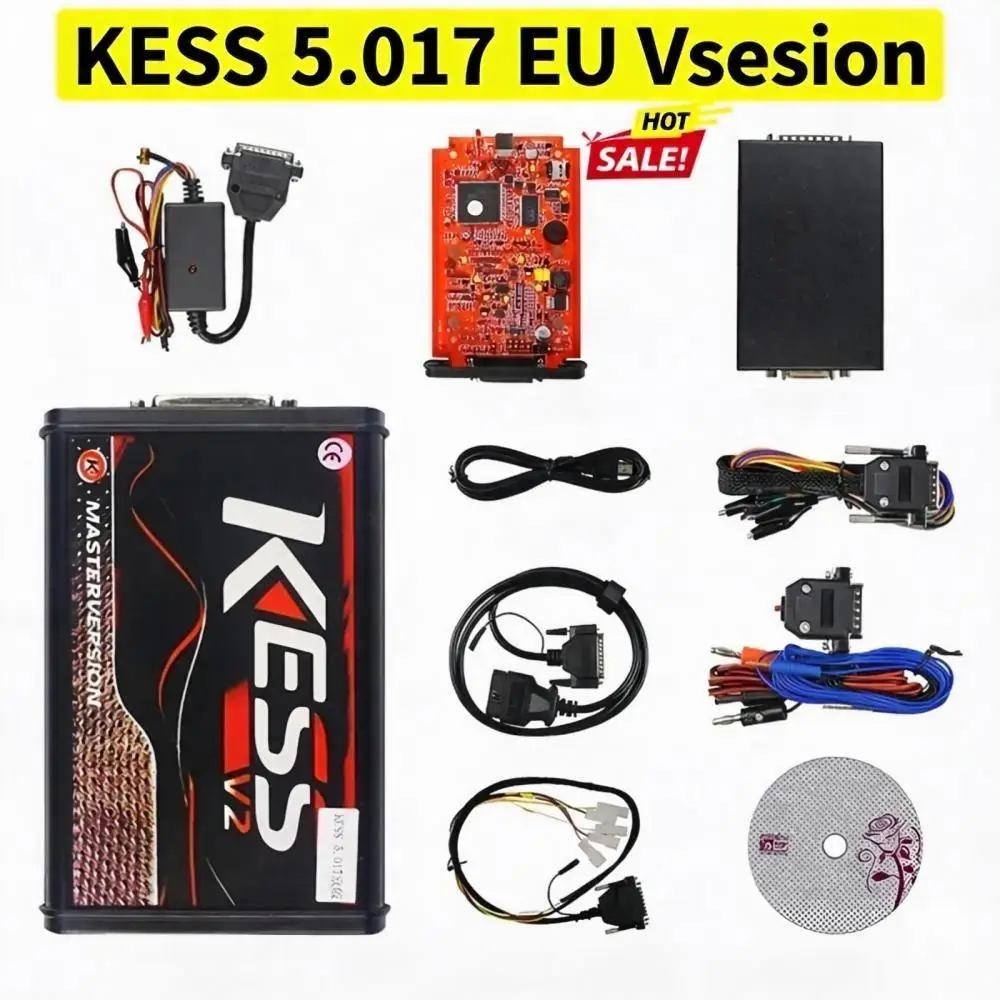 For KESS V2.8 V2 V5.017 Ktag V7.020 SW V2.25 v2.47 Red PCB Red European ECU Tool OBD2 Tuning ECU Programmer