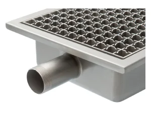 Commercial Kitchen Stainless Steel Square/Rounder Trench  Drain with Cover Stink Prevention