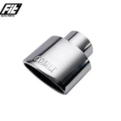 1pcs Stainless Steel Car Exhaust End Tip 60mm Slant Outlet Auto Muffler Tail Pipe