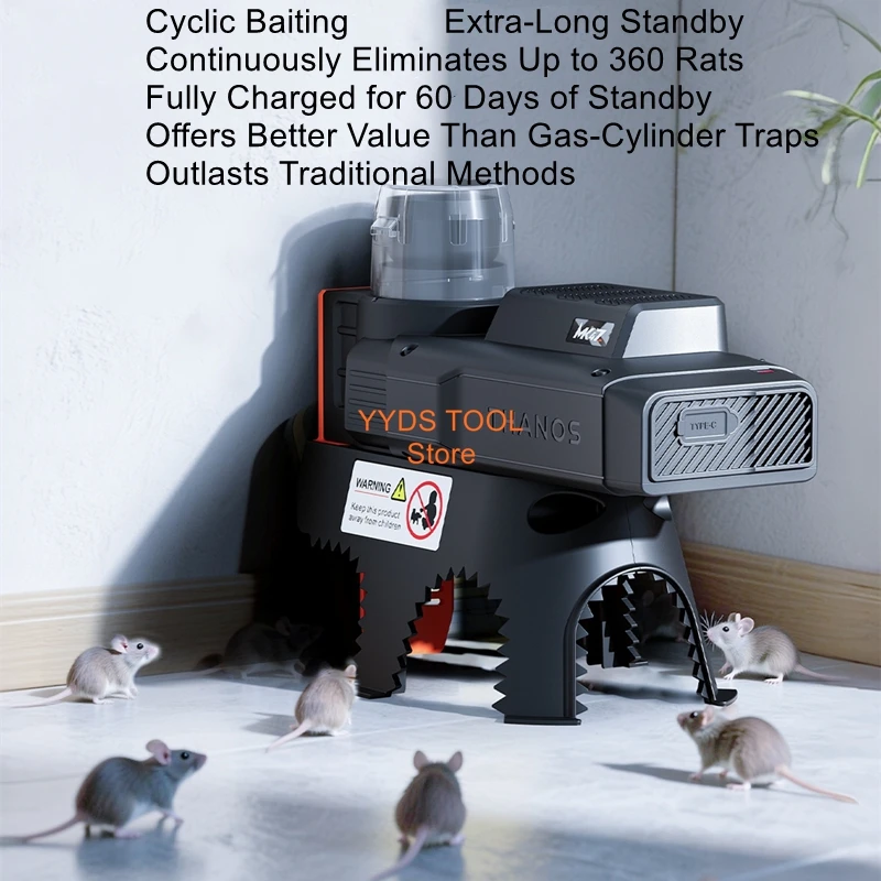 Home Use Fully Automatic Super-Powered Continuous Mouse Trap Cutting-Edge Mouse Catcher Rodent Extermination Wonder