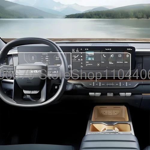 Imagen 2 del producto Película protectora de vidrio templado para Kia Tasman 2025, tablero de navegación GPS para coche de 12,3 pulgadas, pantalla lcd antiarañazos