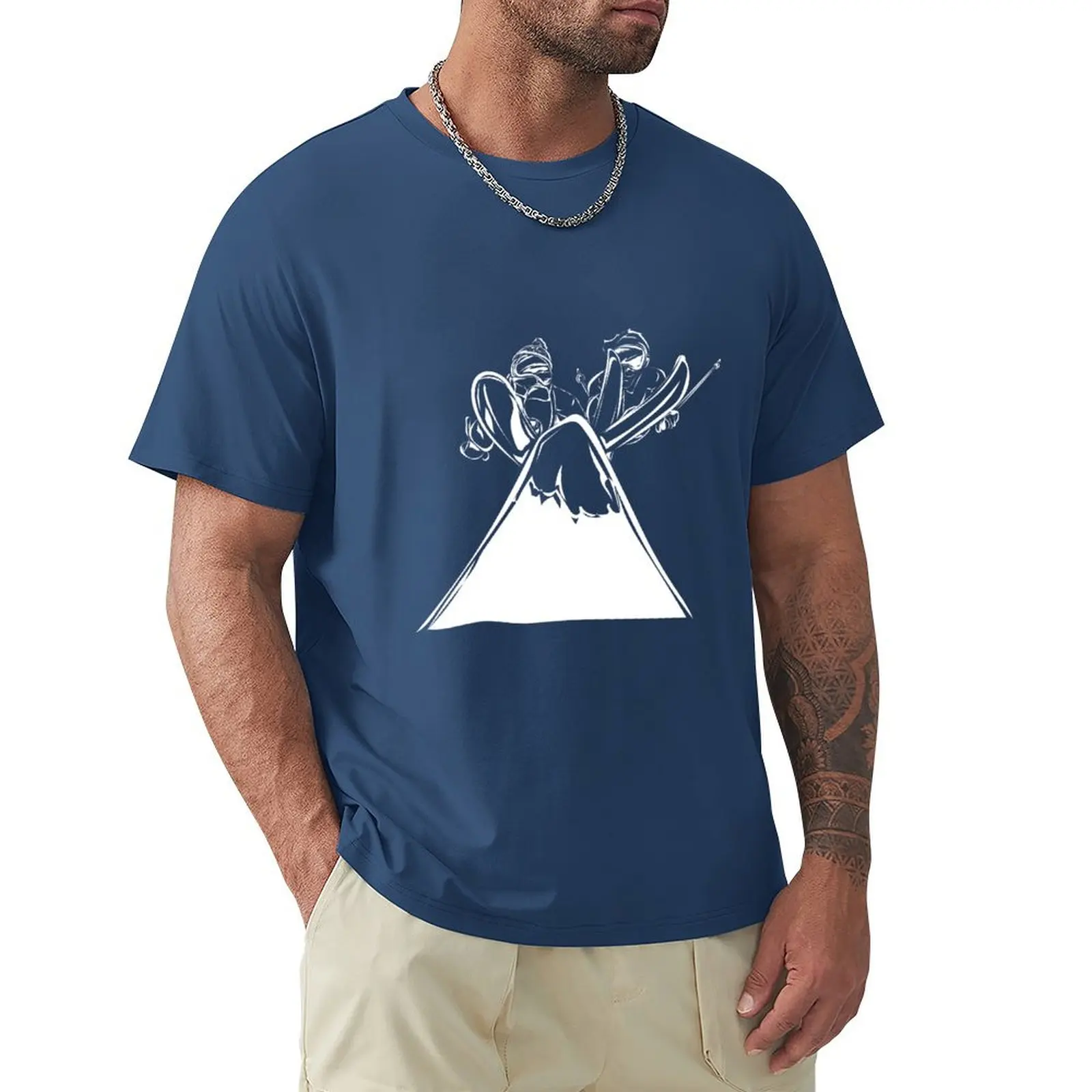 winter sports T-Shirt aesthetic clothes for a boy plain black t shirts men