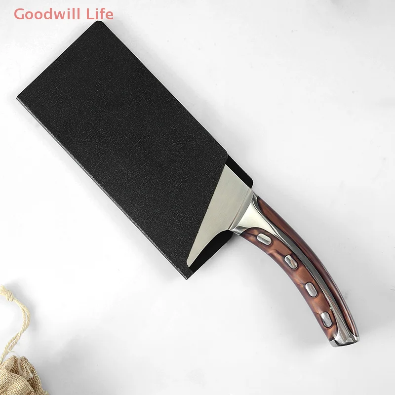 Black Plastic Kitchen Knife Blade Protector For 3.5-10 Inch Knife Cases Eco-Friendly Material New High Quality Practical