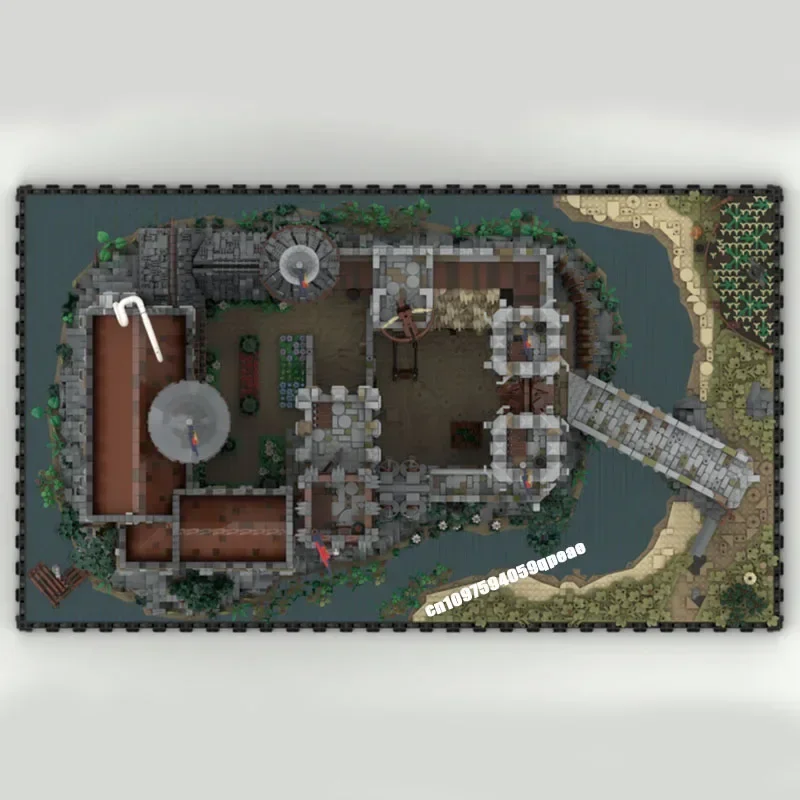 新しい 21090 個 MOC-206892 ヨーロッパ中世ストリートビュー城モデル Diy クリエイティブアイデアチャイルズおもちゃ誕生日プレゼントカスタムパズル