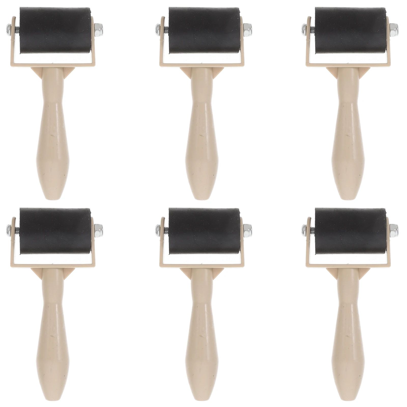 

6 Pcs Printing Ink Roller Tool for Printmaking Professional Rollers Applicator Paint Small Rubber Glue Primary School Kids