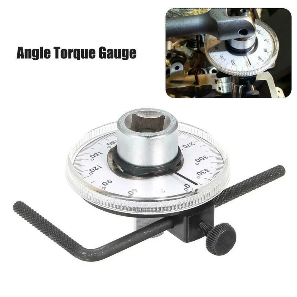 Torque Angle Gauge Meter With 1/2 Inch Drive And For 360 Degree Calibrated Scale For Precision Torque And Angle Measurement