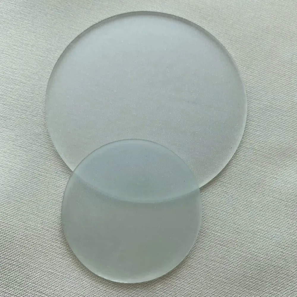 Frosted Glass Plate Diameter 69-110mm Round Flat Lens Flashlight Torch Lampshade Microscope Stage Glass Board