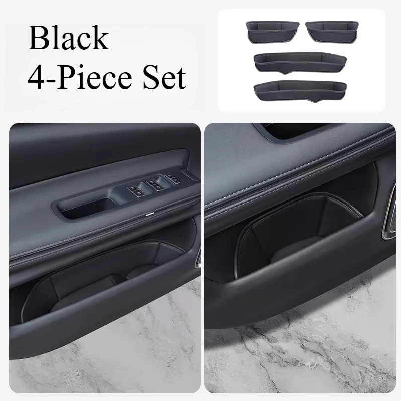 

For Geely Polestar 4 Door Slot Leather Storage Pocket Waterproof And Anti-fouling Retrofit Accessories Automobiles Accessories