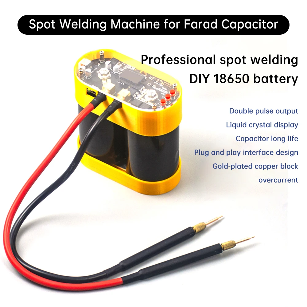 Puzzles Farad avec tableau de commande de machine à souder, soudeuse par points, stylo de soudage à batterie au lithium 0.1, 0.3-18650mm