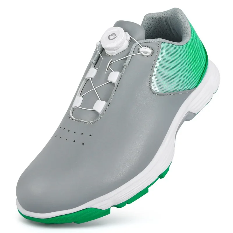

2025 Новые мужские туфли для гольфа. Дизайнерские спортивные кроссовки. Мужские тренировочные туфли для гольфа с быстрой шнуровкой. Мужская противоскользящая спортивная обувь.