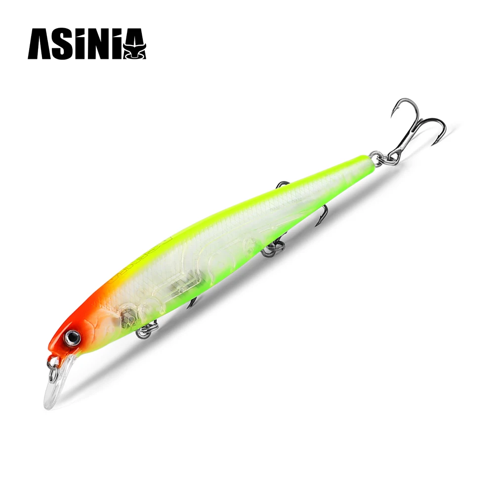 ASINIA 97mm 112m dive 1-1.2m SP lures hard bait 10color for choose minnow quality professional minnow