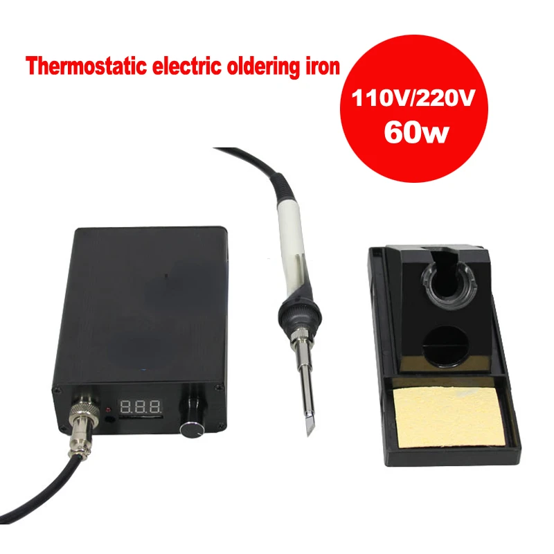 60W Constant Thermostatic Electric Oldering Iron Thermostat Soldering Station Anti-static Mobile Phone Computer Repair Welder