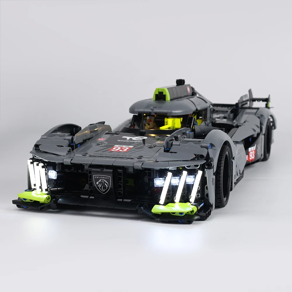 EASYLITE LED Light Set For 42156 PEUGEOT 9X8 24H Le Mans Hybrid Hypercar Super Car DIY Toys Building Blocks Bricks Kit No Model