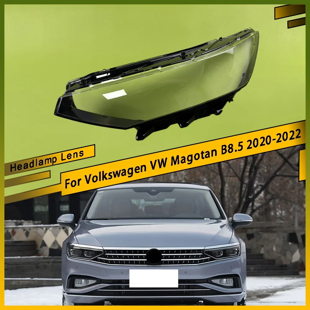 

For Volkswagen VW Magotan B8.5 2020 2021 2022 Car Front Headlight Lens Cover Auto Shell Headlamp Cover Lampshade Transparent