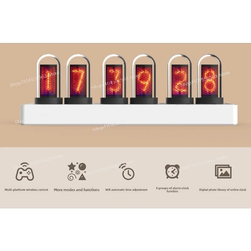 New World Line Rate Of Change Detector Nixie Tube Clock - Anime Peripherals/Figure Gift Model for Home Decoration