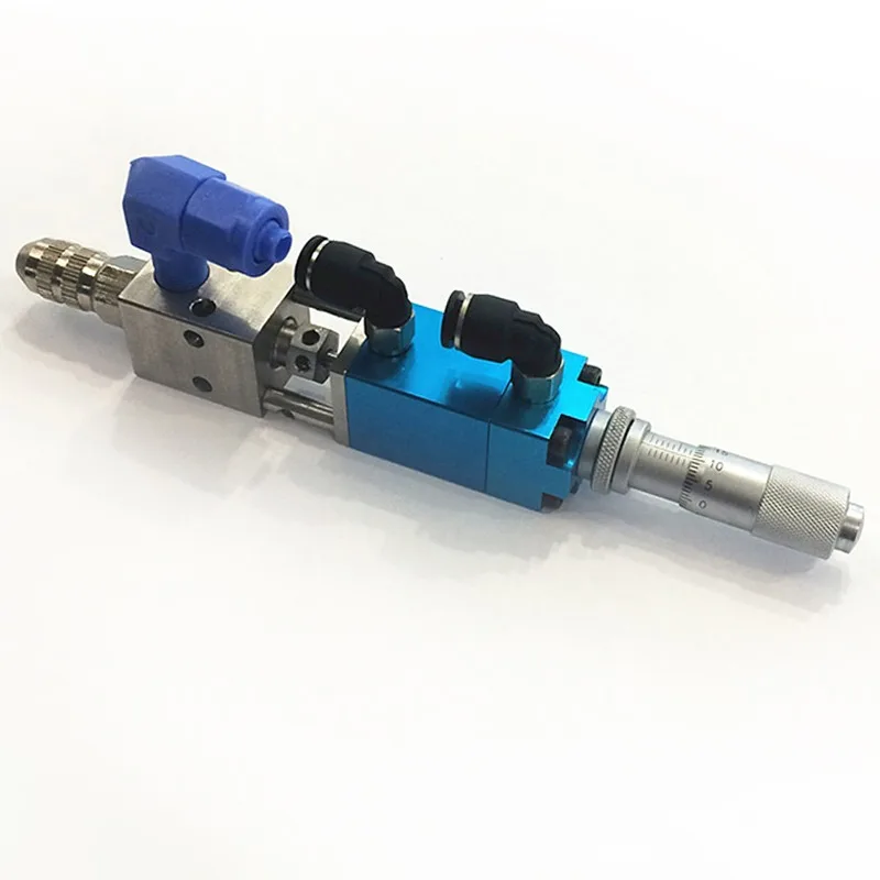 On Sale DJF-12 Blue Double-acting Thimble Valve with Micrometer Liquid Dispenser Valve