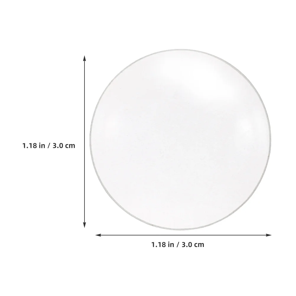 2 pezzi 30mm 50mm lunghezza focale doppia lente convessa vetro ottico trasparente strumento didattico di fisica lenti in vetro ottico
