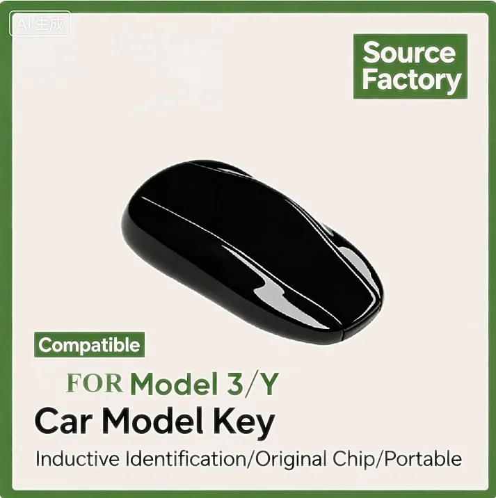 Smart Key Fob with Original Chip for Tesla Model 3 Y NFC Card Key Replacement ABS Plug Play