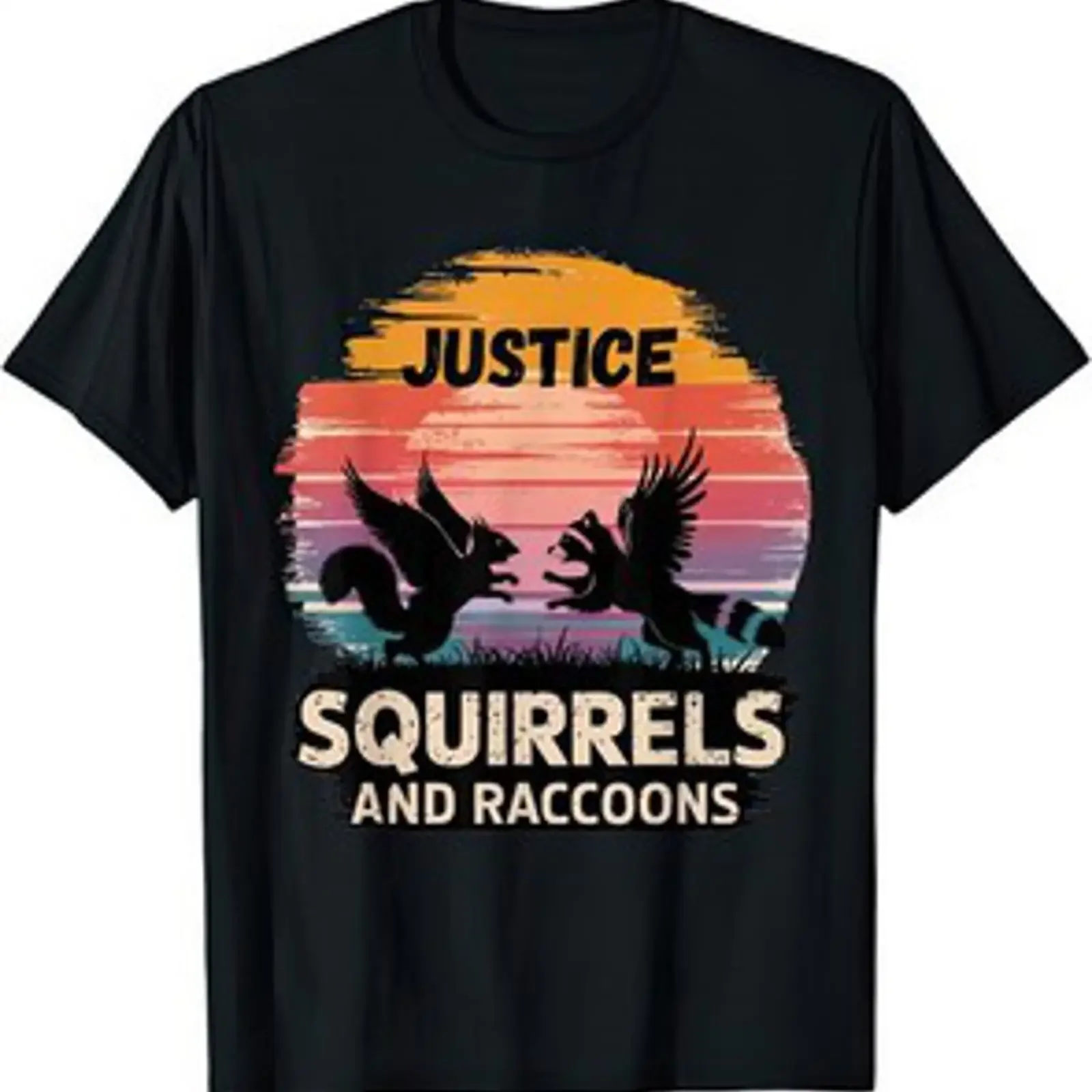 Justice for Peanut das Eichhörnchen Fred der Waschbär süß Tierrettung T Shirt vintage Washed Soft Stretched designer clothes