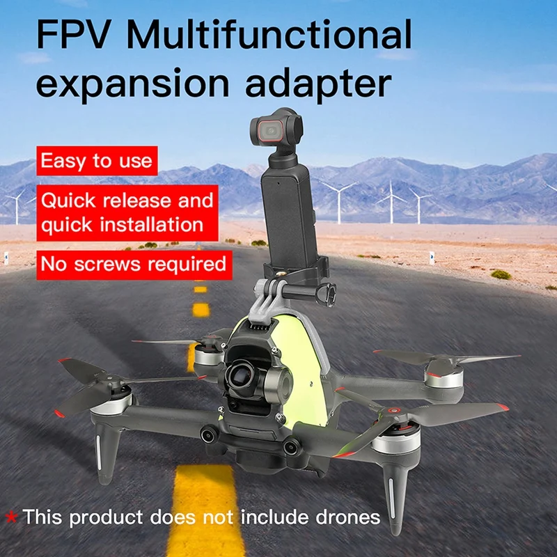 อุปกรณ์ซ่อมบ้านกล้องเพื่อการกีฬาเหมาะสำหรับอุปกรณ์เสริมโดรน DJI FPV Combo 3D พิมพ์ลาย