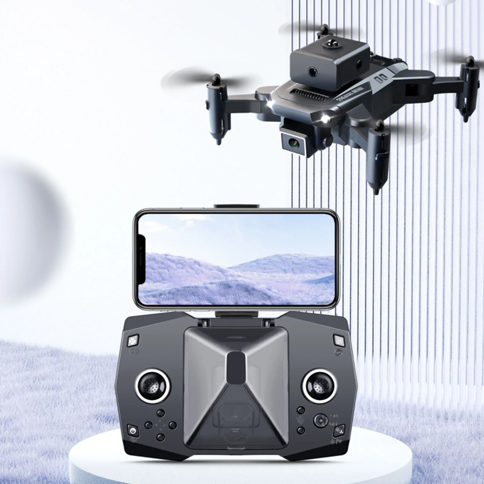 KY912 Mini RC Drone KY912 Mini Drone 4 Way Obstacle Avoidance Folding Quadcopter HD Aerial Photography Remote Control Aircraft